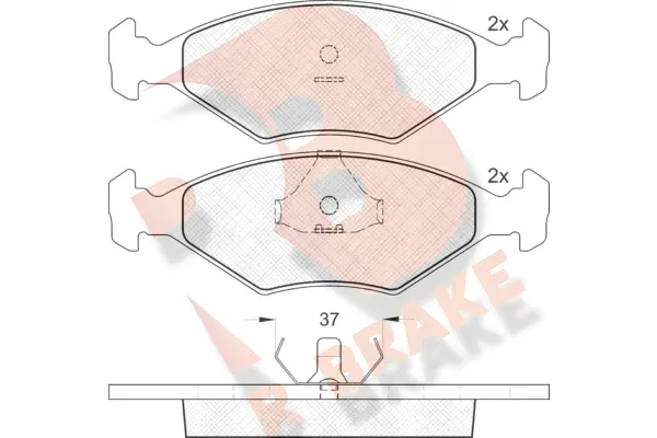 Brake Pad Set, disc brake (RB0926)