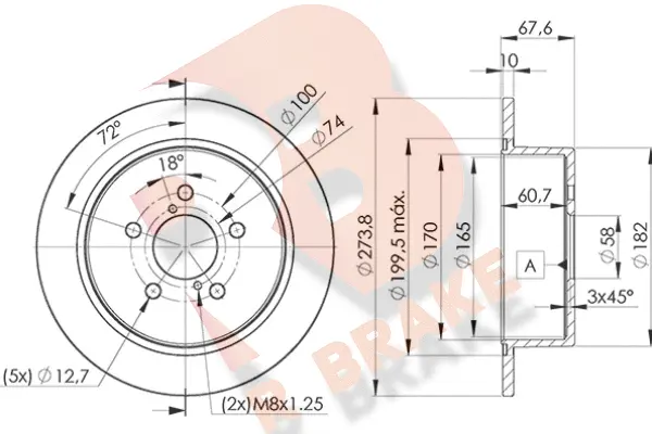 Brake Disc (78RBD27033)
