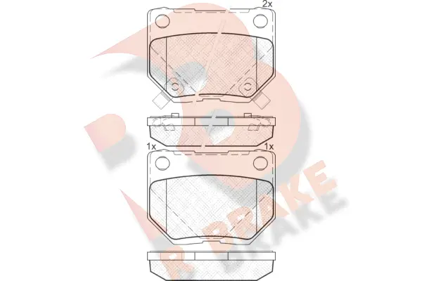 Brake Pad Set, disc brake (RB1749-200)