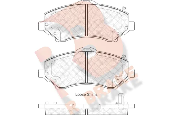 Brake Pad Set, disc brake (RB1908)
