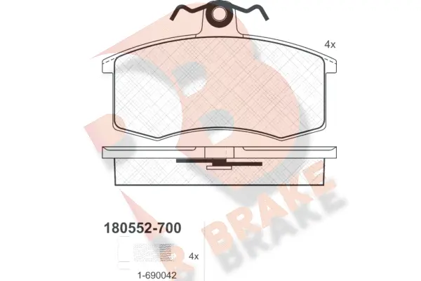 Brake Pad Set, disc brake (RB0552-700)