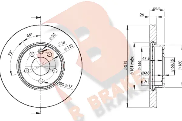 Brake Disc (78RBD21530)
