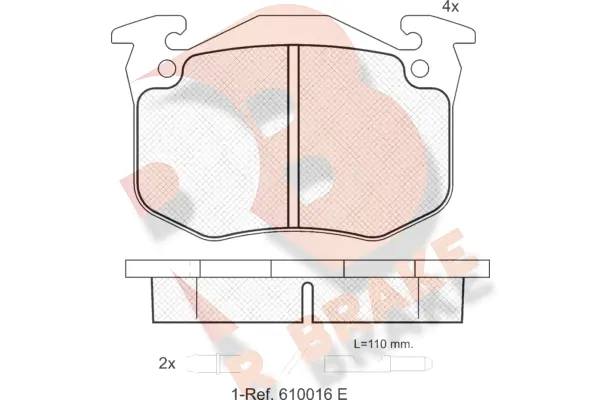 Brake Pad Set, disc brake (RB0469)