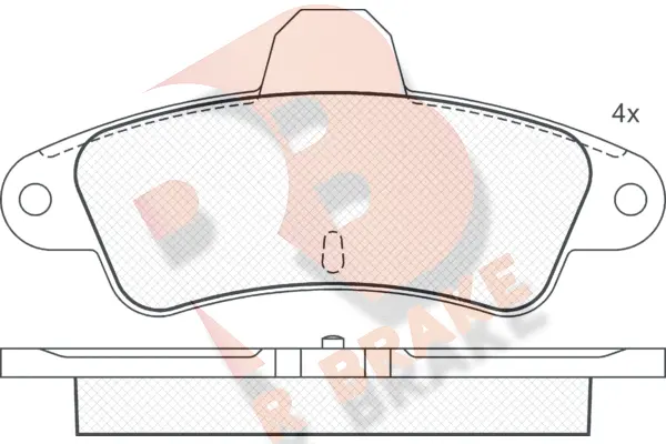 Brake Pad Set, disc brake (RB0918)