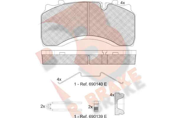 Brake Pad Set, disc brake (RB1430-066)