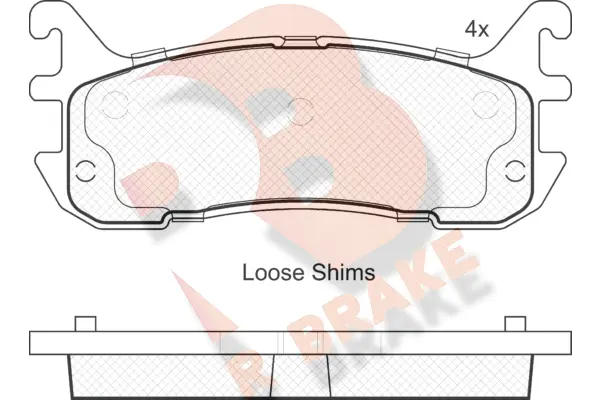 Brake Pad Set, disc brake (RB1819-204)