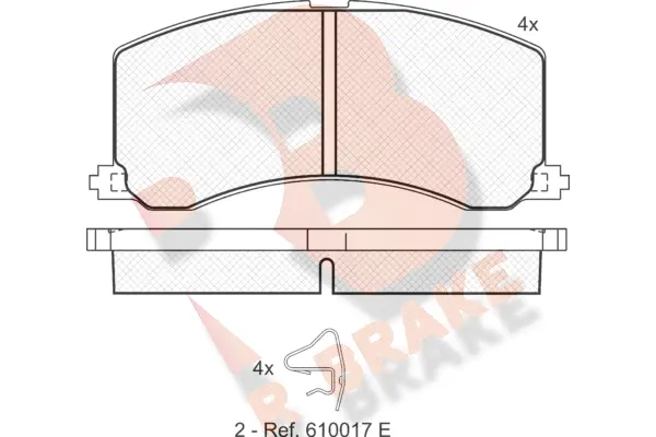 Brake Pad Set, disc brake (RB1116)