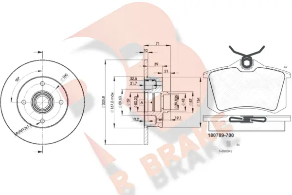 Brake Kit, disc brake (3R07893393)
