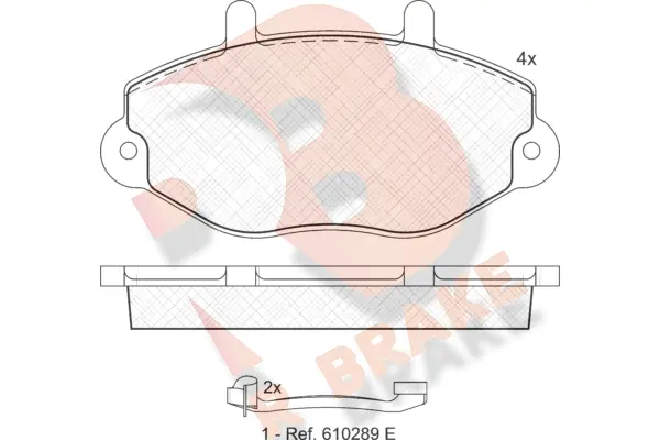 Brake Pad Set, disc brake (RB0897-203)