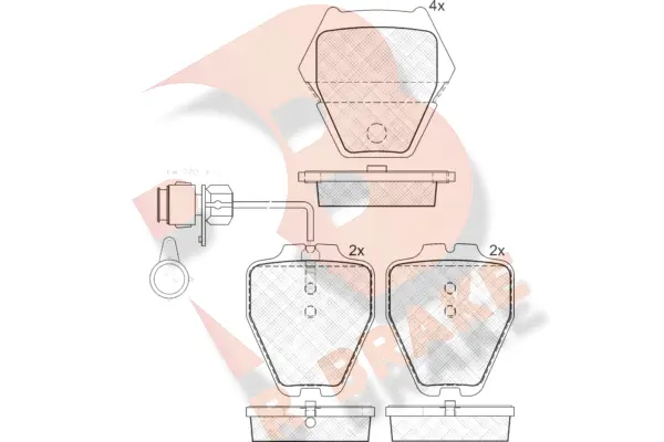 Brake Pad Set, disc brake (RB1565)