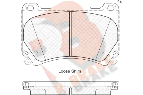 Brake Pad Set, disc brake (RB2163)