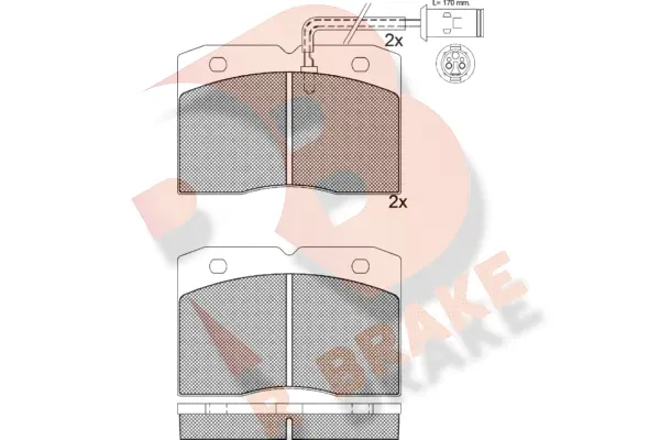 Brake Pad Set, disc brake (RB0892)