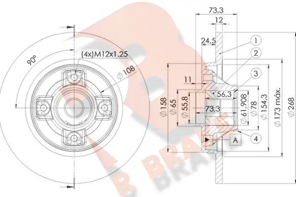 Brake Disc (78RBD15023)