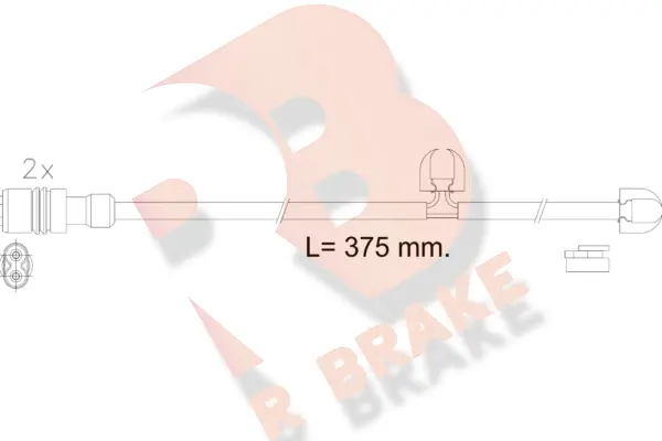 Warning Contact, brake pad wear (610615RB)