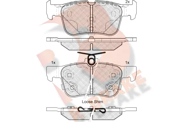 Brake Pad Set, disc brake (RB2198-203)