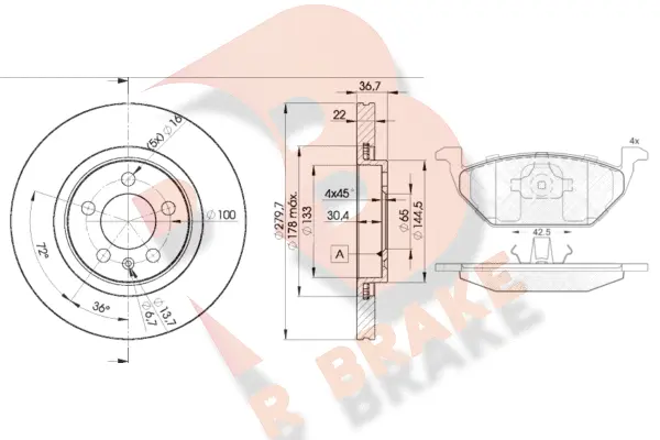 Brake Kit, disc brake (3R11845603)