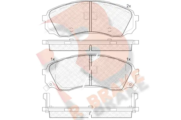 Brake Pad Set, disc brake (RB1911)