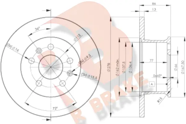 Brake Disc (78RBD13011)