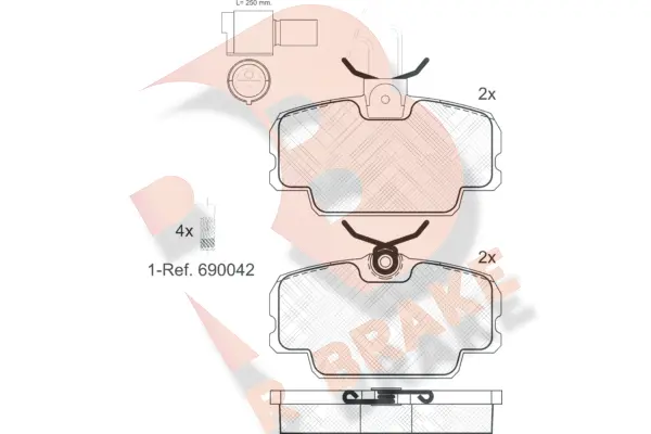 Brake Pad Set, disc brake (RB0419-006)