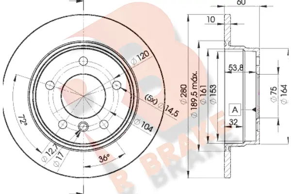 Brake Disc (78RBD28936)