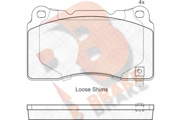 Brake Pad Set, disc brake (RB1990)