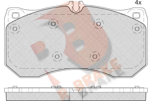 Brake Pad Set, disc brake (RB2185)