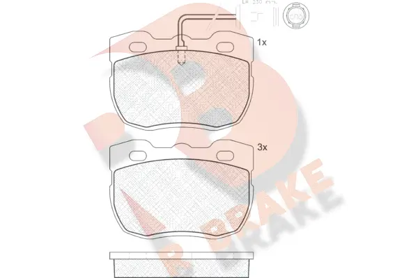 Brake Pad Set, disc brake (RB0839)