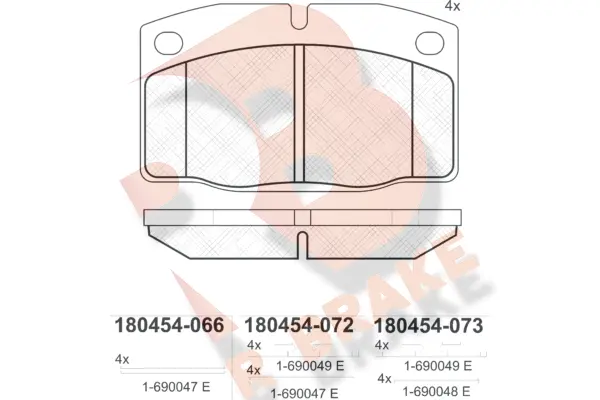 Brake Pad Set, disc brake (RB0454)