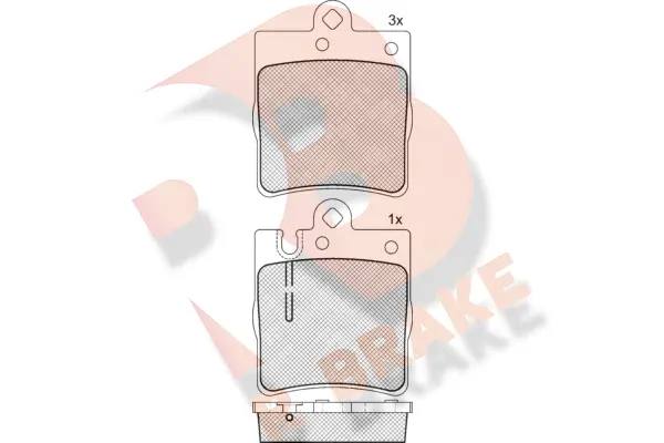 Brake Pad Set, disc brake (RB1312-396)