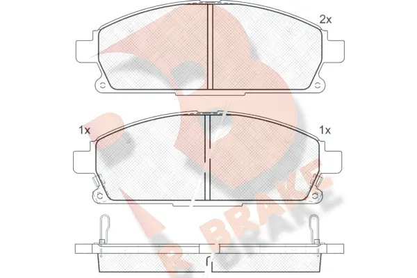 Brake Pad Set, disc brake (RB1521)