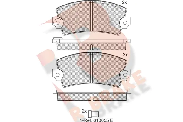 Brake Pad Set, disc brake (RB0060)