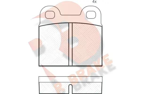 Brake Pad Set, disc brake (RB0059)
