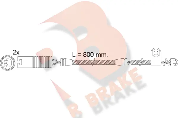 Warning Contact, brake pad wear (610499RB)