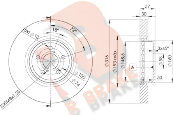 Brake Disc (78RBD20035)