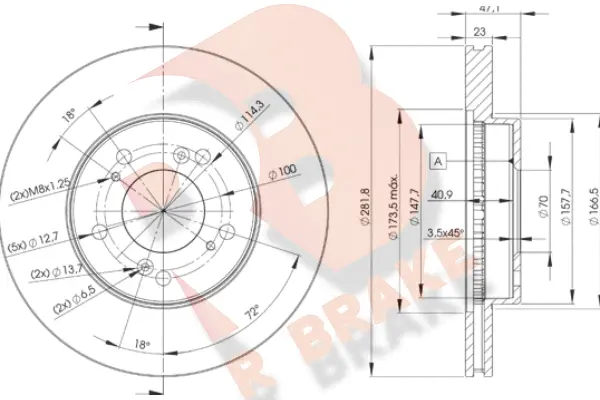 Brake Disc (78RBD22586)