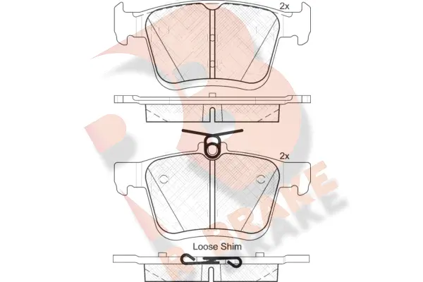 Brake Pad Set, disc brake (RB2099)