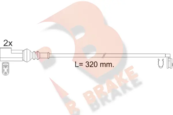 Warning Contact, brake pad wear (610592RB)