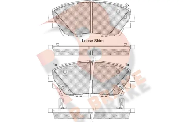 Brake Pad Set, disc brake (RB2364)