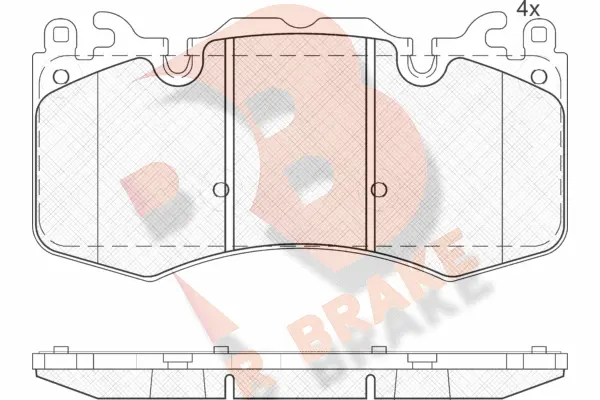 Brake Pad Set, disc brake (RB1956)