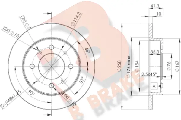 Brake Disc (78RBD25020)