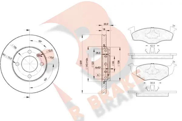 Brake Kit, disc brake (3R11785303)