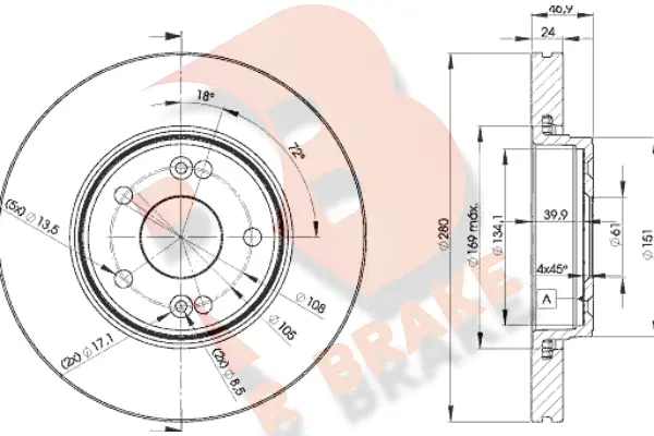 Brake Disc (78RBD22234)