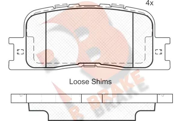 Brake Pad Set, disc brake (RB1706)