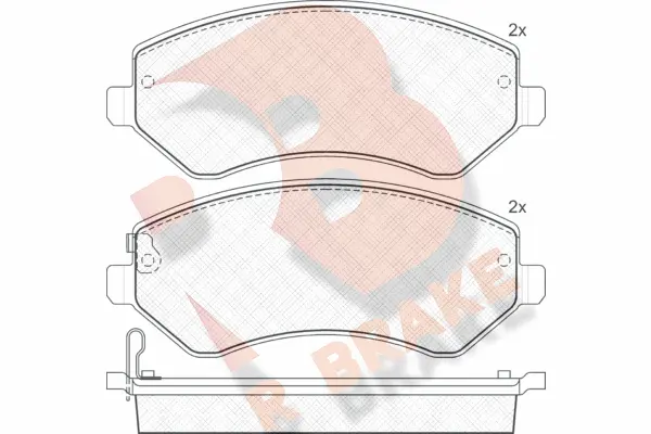 Brake Pad Set, disc brake (RB1512)
