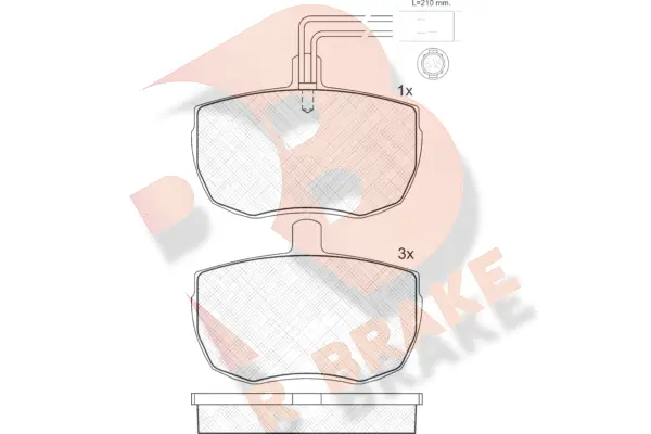 Brake Pad Set, disc brake (RB0672)