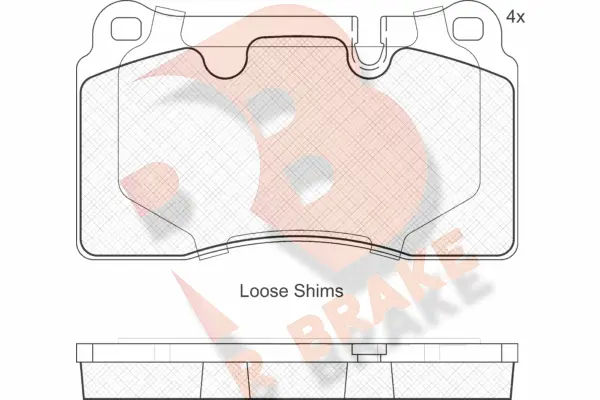 Brake Pad Set, disc brake (RB1788)