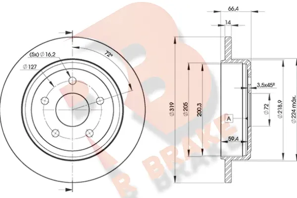 Brake Disc (78RBD29275)