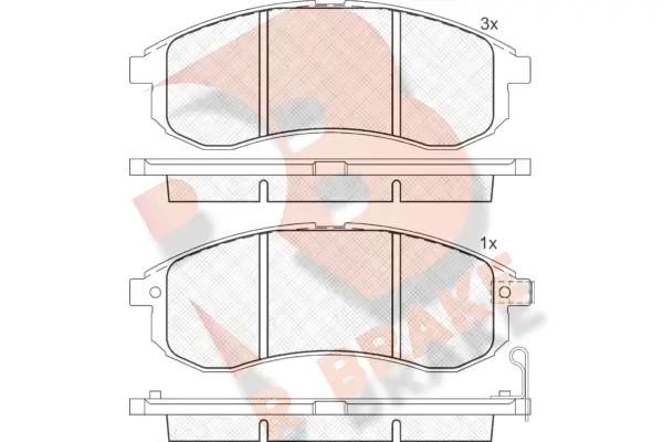 Brake Pad Set, disc brake (RB1507)