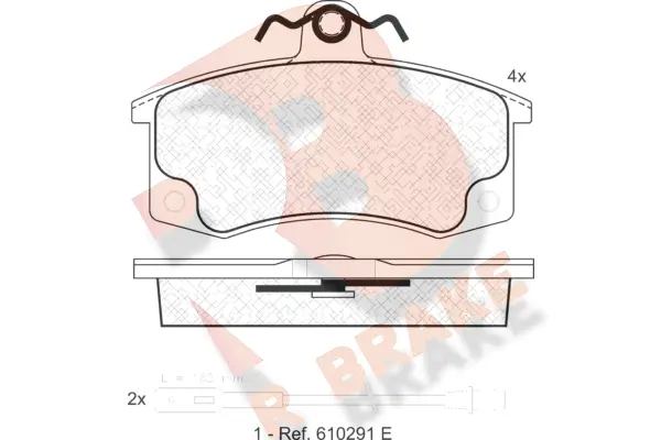 Brake Pad Set, disc brake (RB1308)