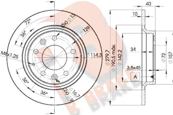 Brake Disc (78RBD23268)